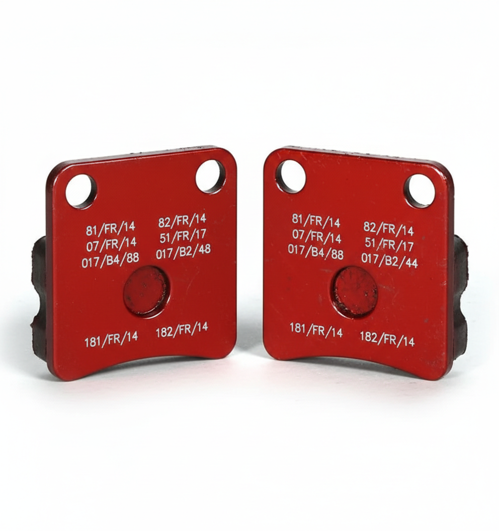 Kart Republic Mini Kart Front Brake Pad Set KZ / Rear Mini Red